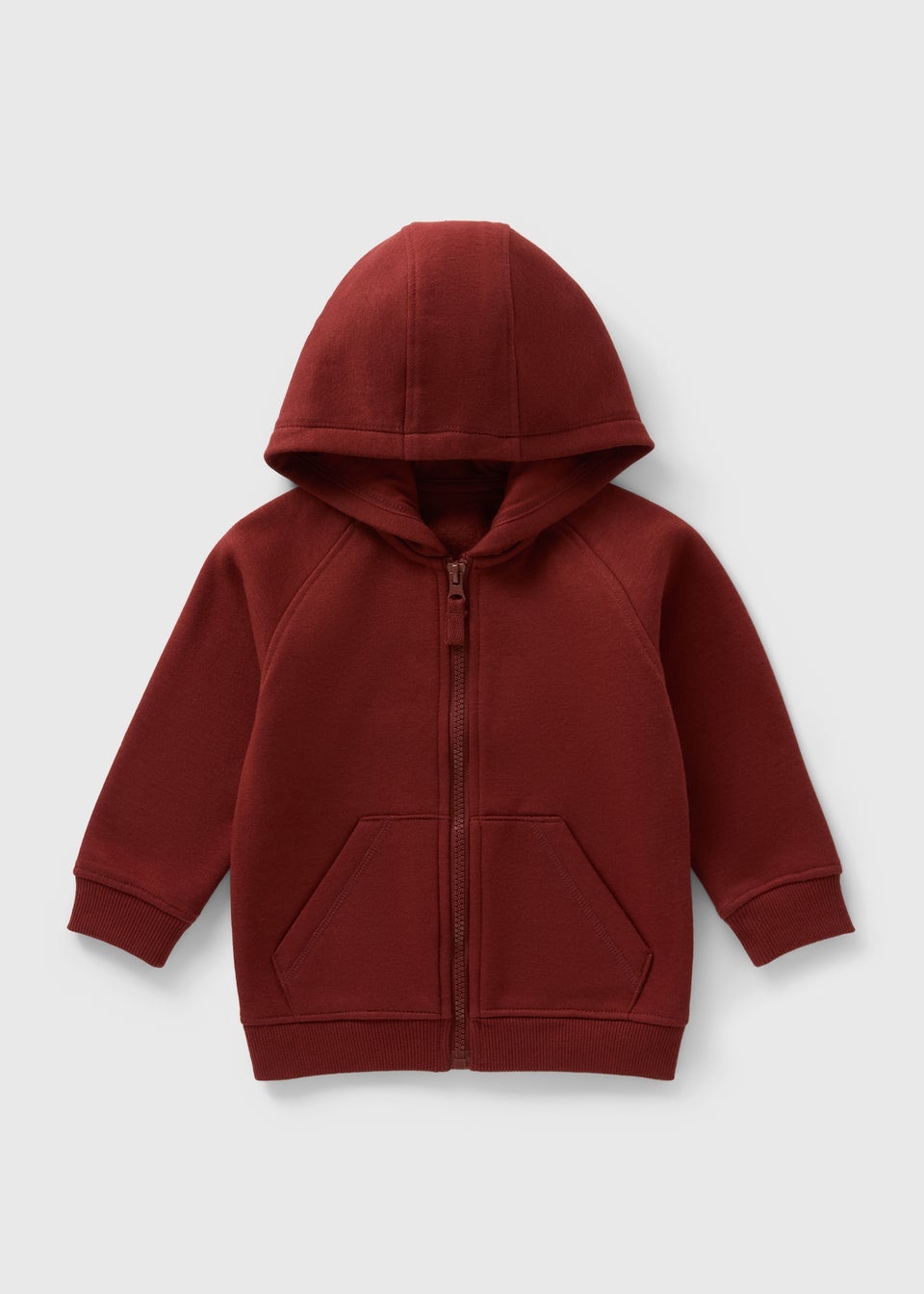 Boys Rust Zip Front Hoodie (1-7yrs)