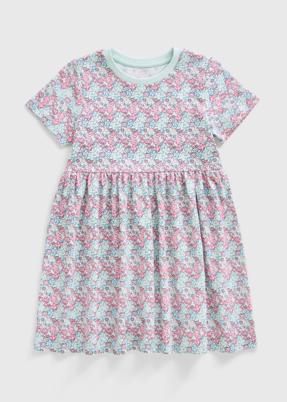 Girls Multicolour Floral Dress (1-7yrs)