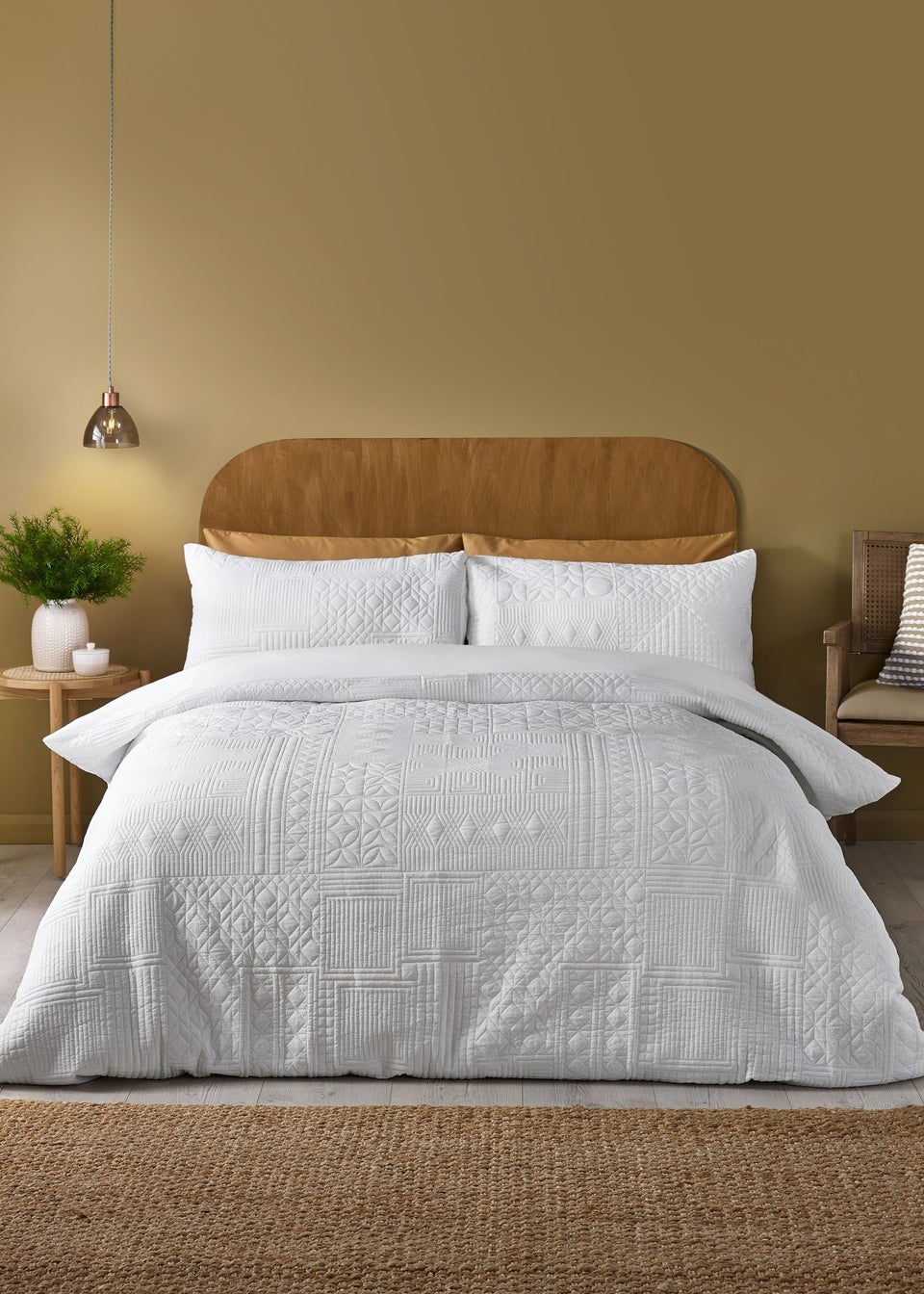 Catherine Lansfield Folkstone Geo Duvet Cover Set