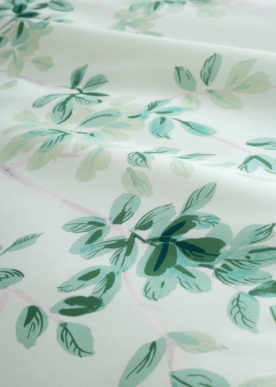 RHS Scenic Leaves Reversible 200 Thread Count Cotton Duvet Cover Set