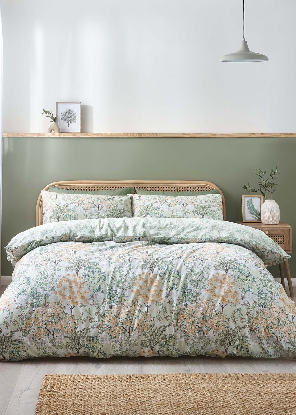 Catherine Lansfield Forest Blossom Reversible Duvet Cover Set