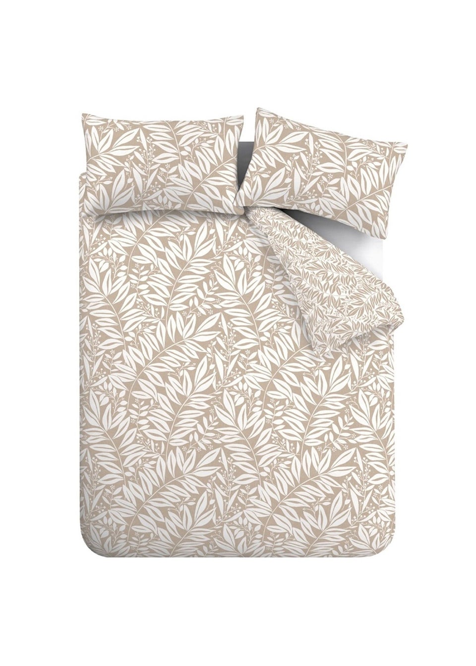 Catherine Lansfield Sorrel Leaf Reversible Duvet Cover Set