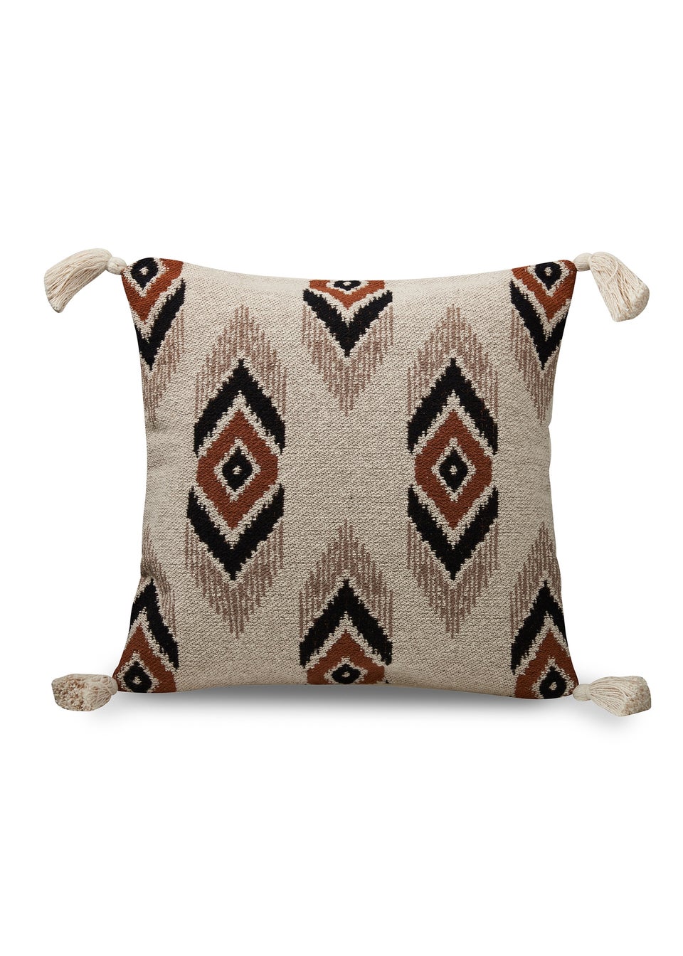 Pineapple Elephant Emir Ikat Cotton Cushion (45x45cm)