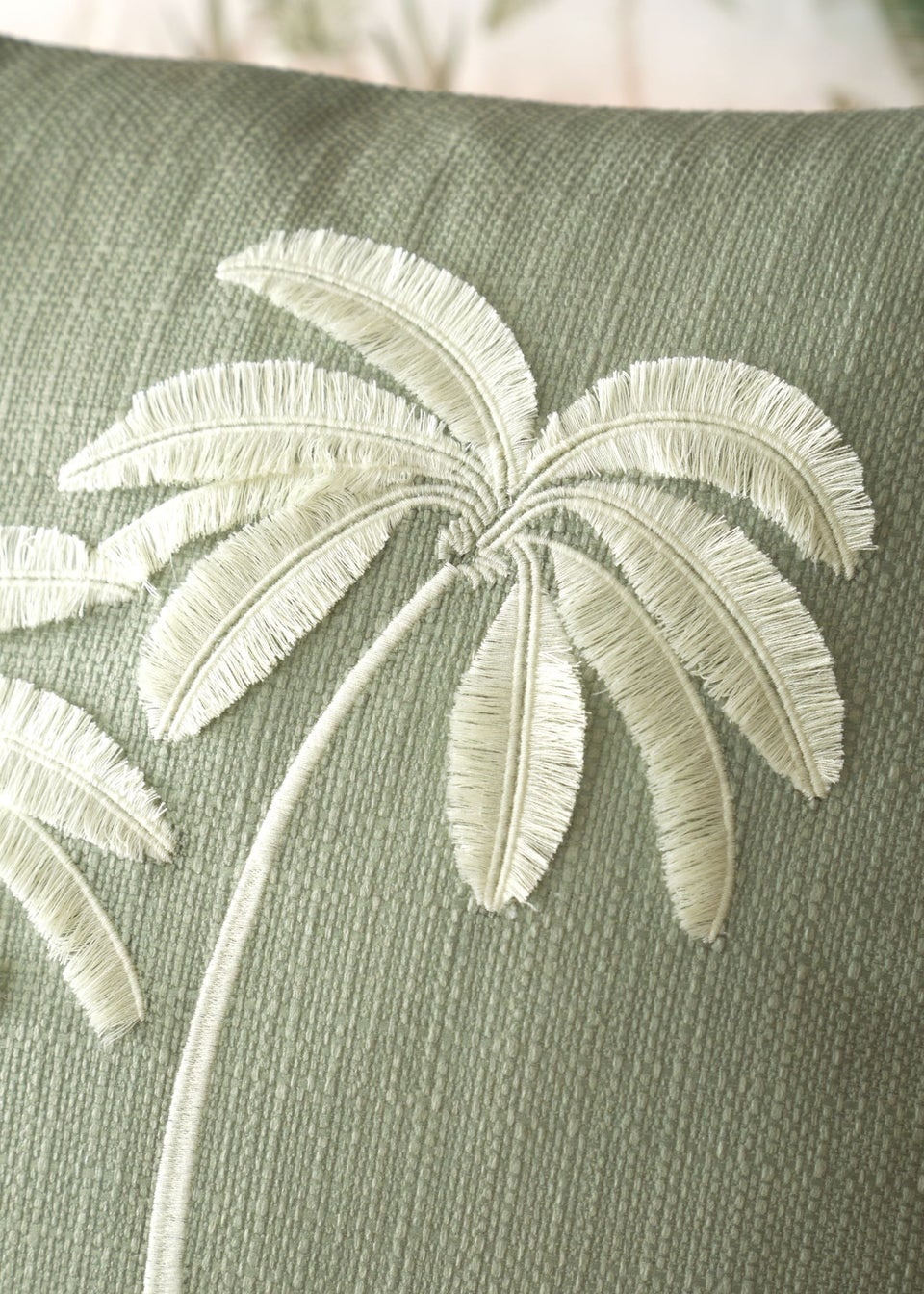 Catherine Lansfield Paradiso Tufted Palm Cushion (45x45cm)