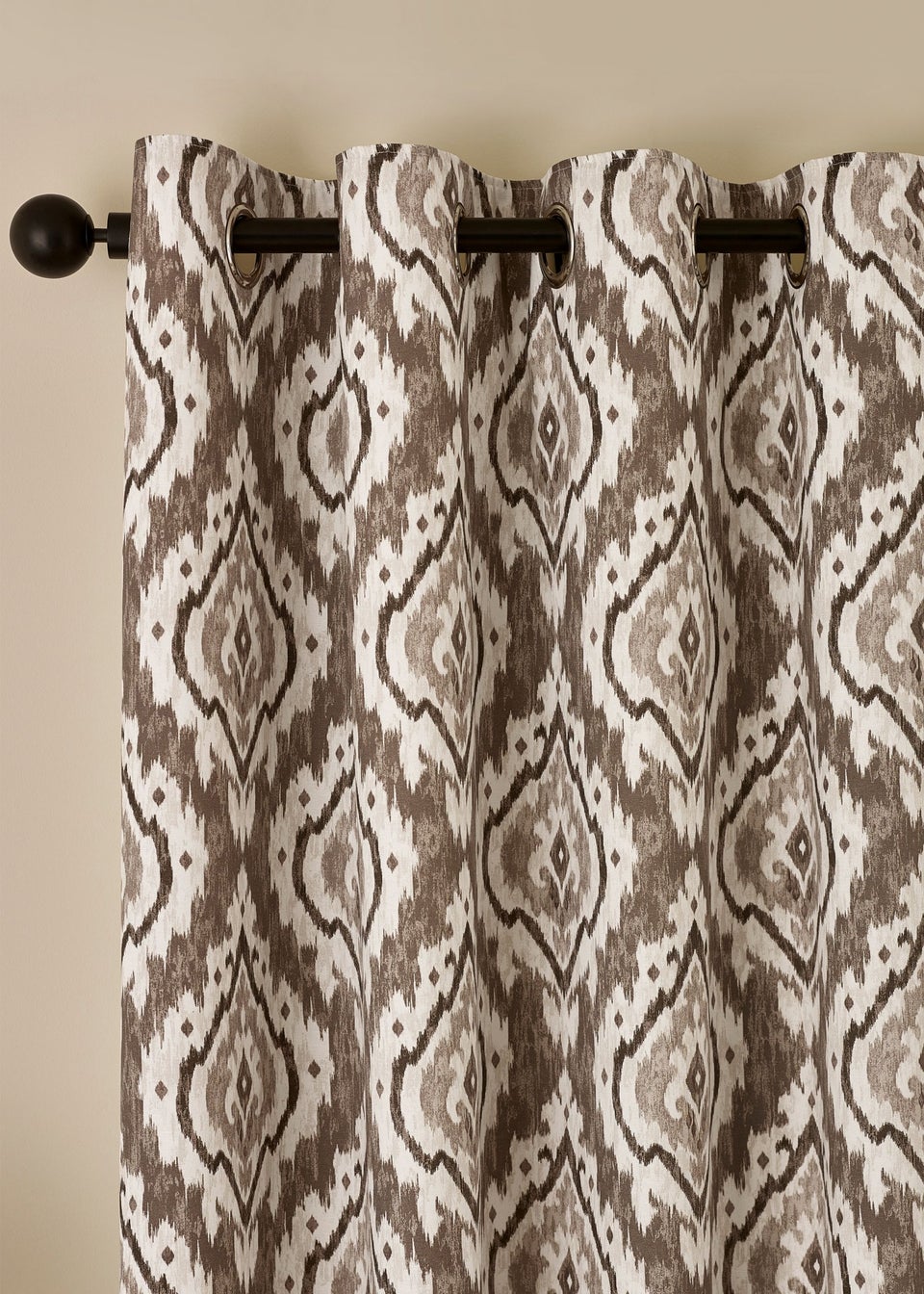 Pineapple Elephant Suri Geo Lined Eyelet Curtains