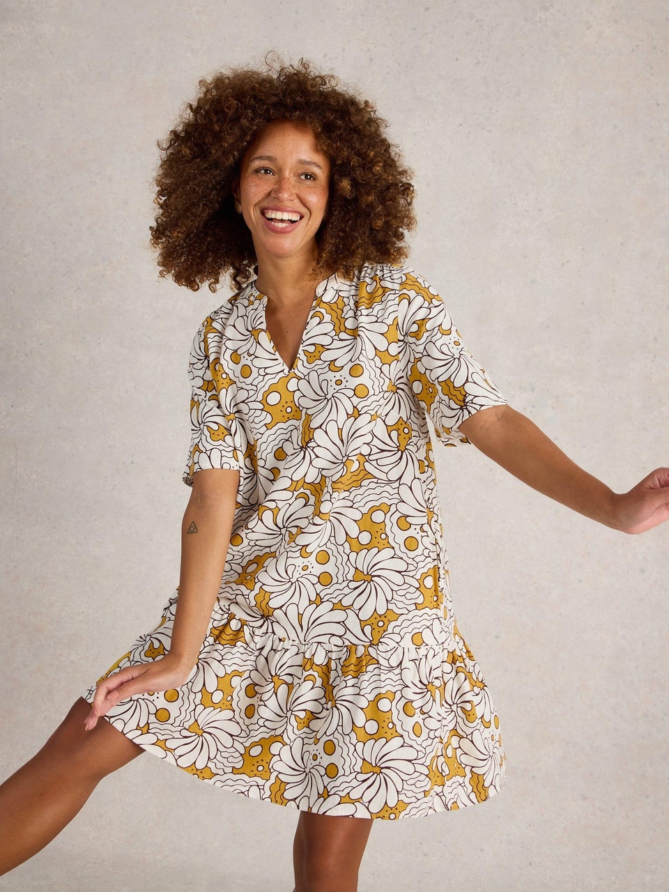 Kleid Otto aus Leinenmischung