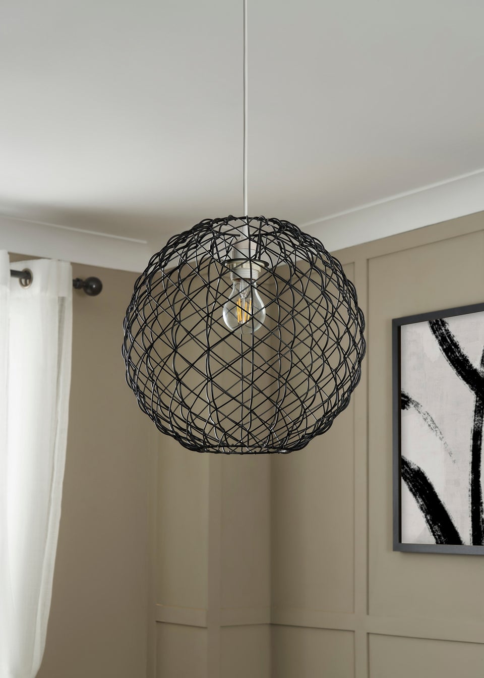 BHS Ecton Wire Ball Easyfit Black (31cm x 34cm)