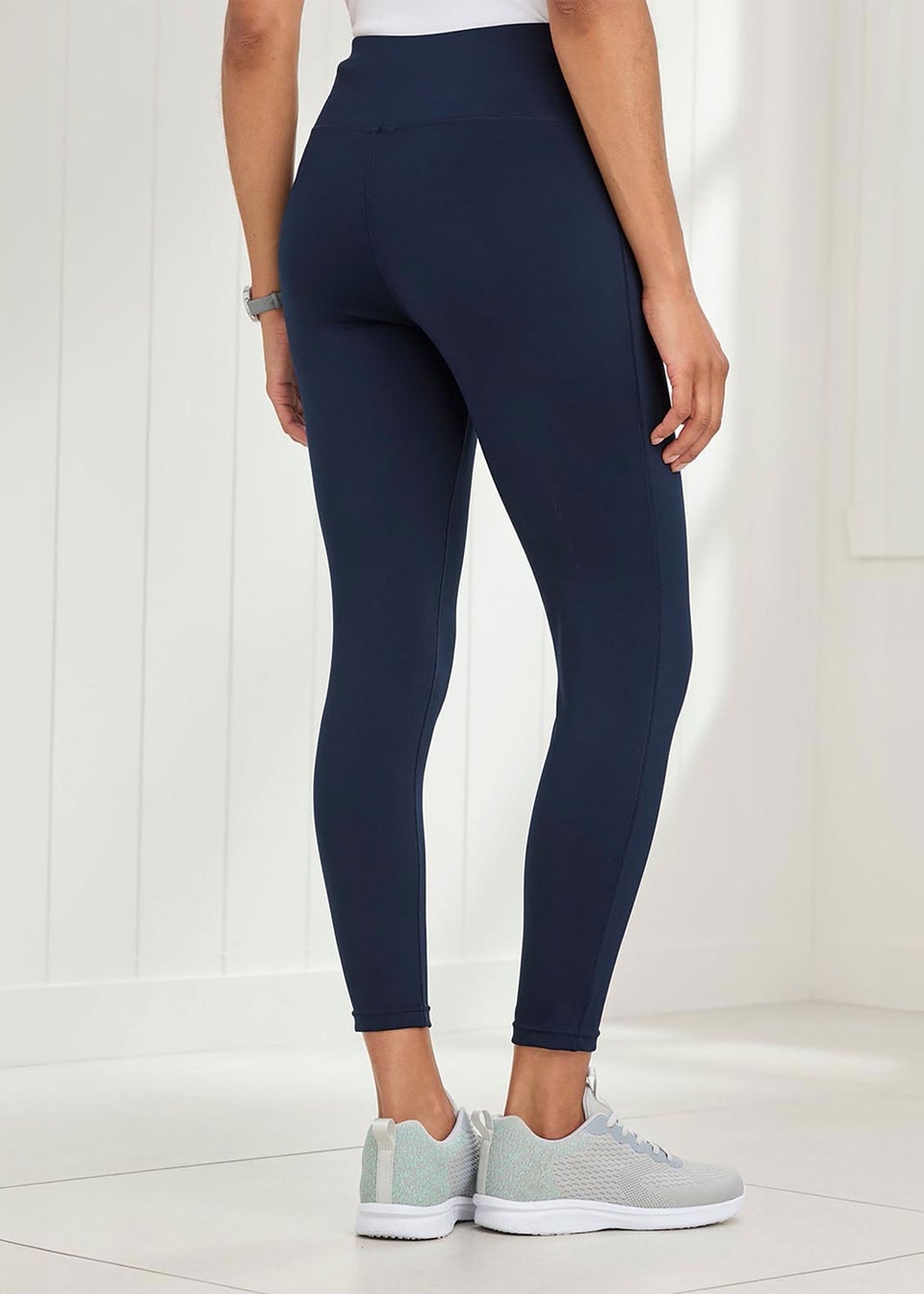 Cotton Traders Navy Stretch Leggings