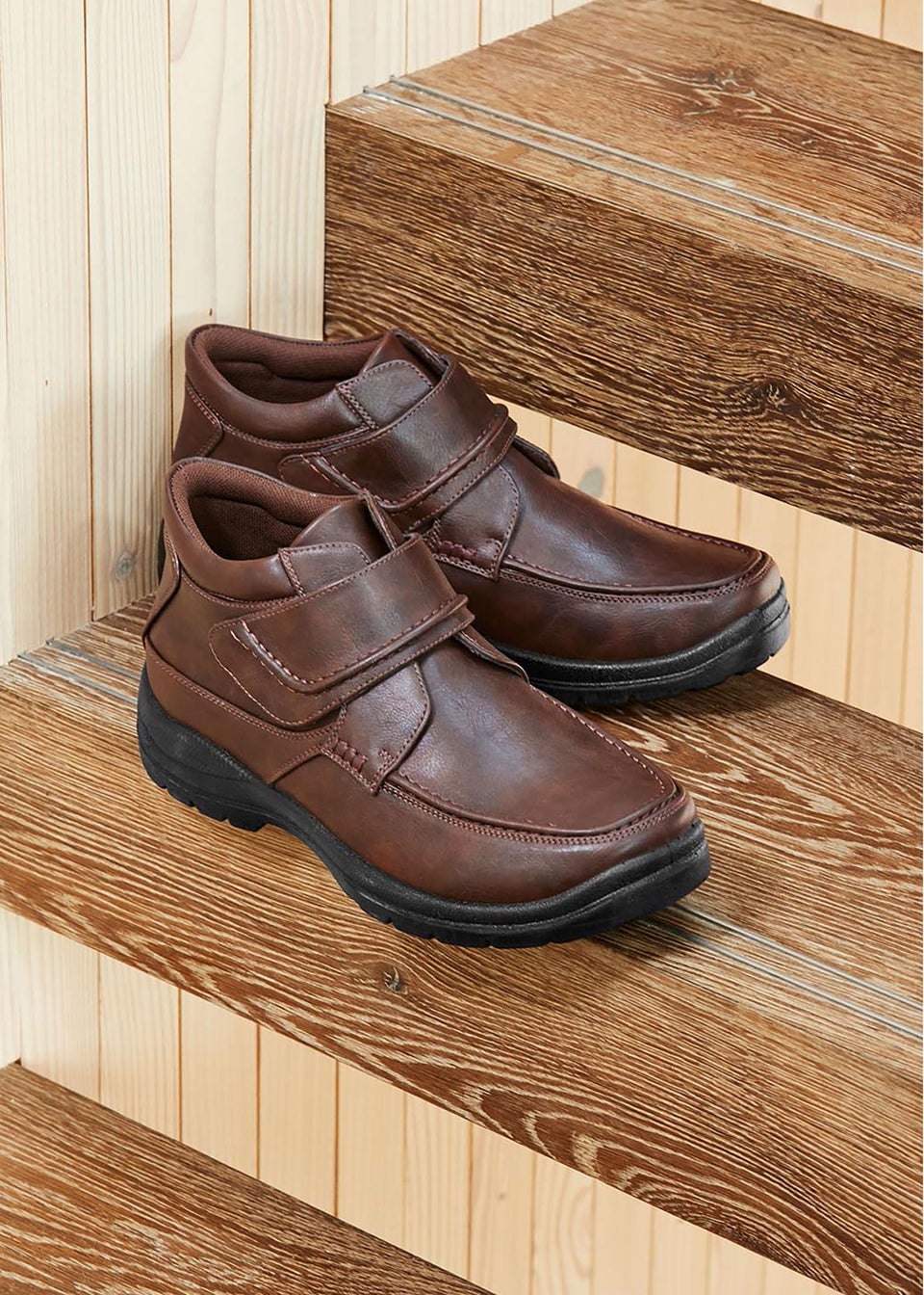Cotton Traders Brown Classic Adjustable Boots