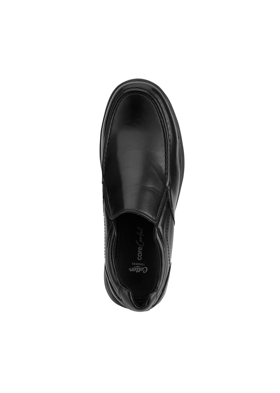 Cotton Traders Black Core Comfort Slip On Shoes