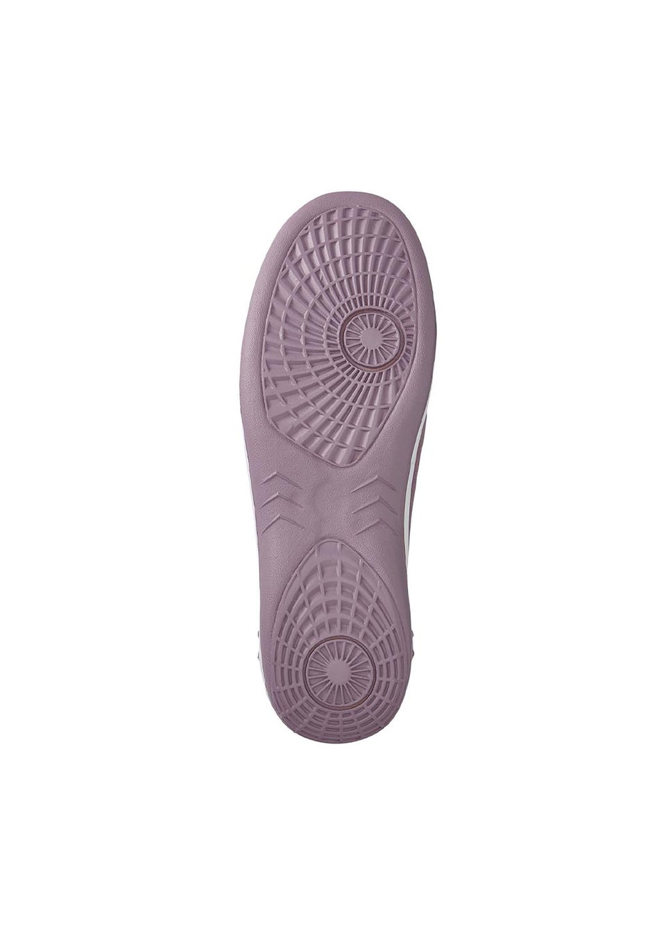 Cotton Traders Blush Pink Suede Front Zip Leisure Flex Trainers