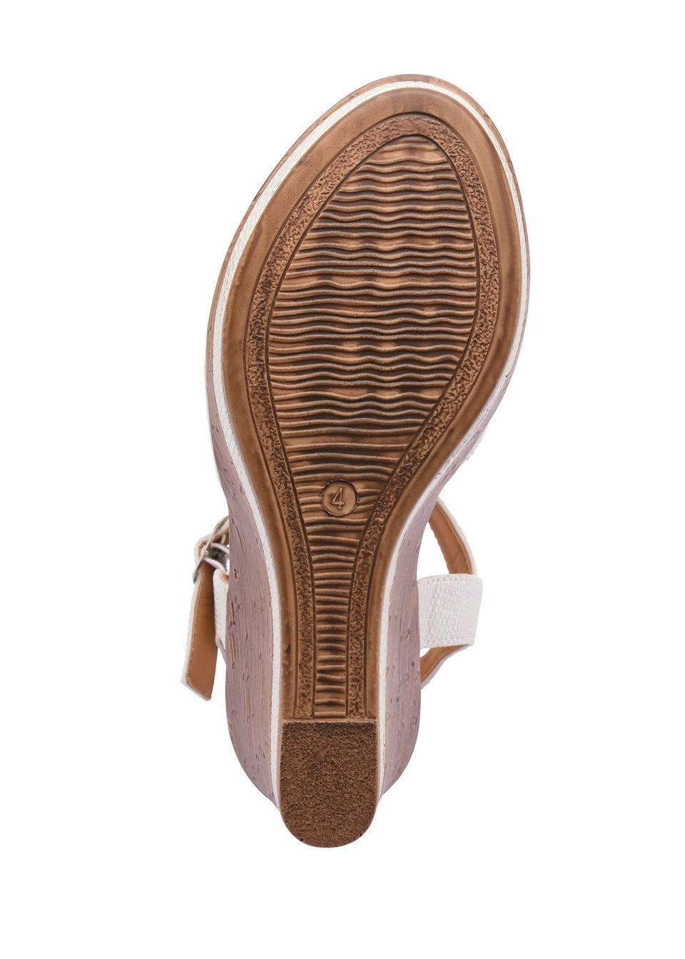 Cotton Traders Linen Wedge Sandals