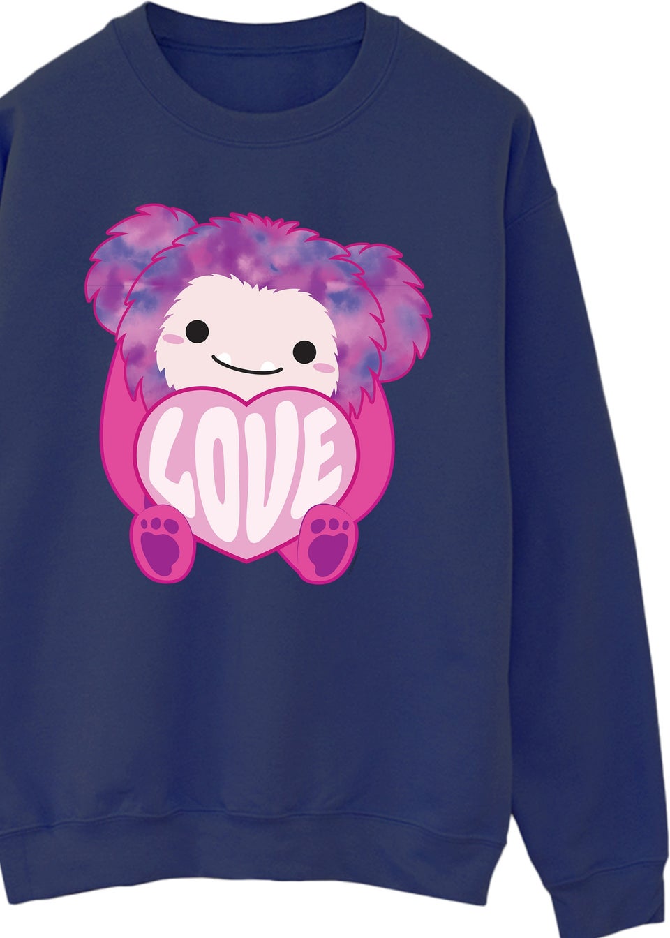 Squishmallows Woxie Love Women Navy Sweatshirt