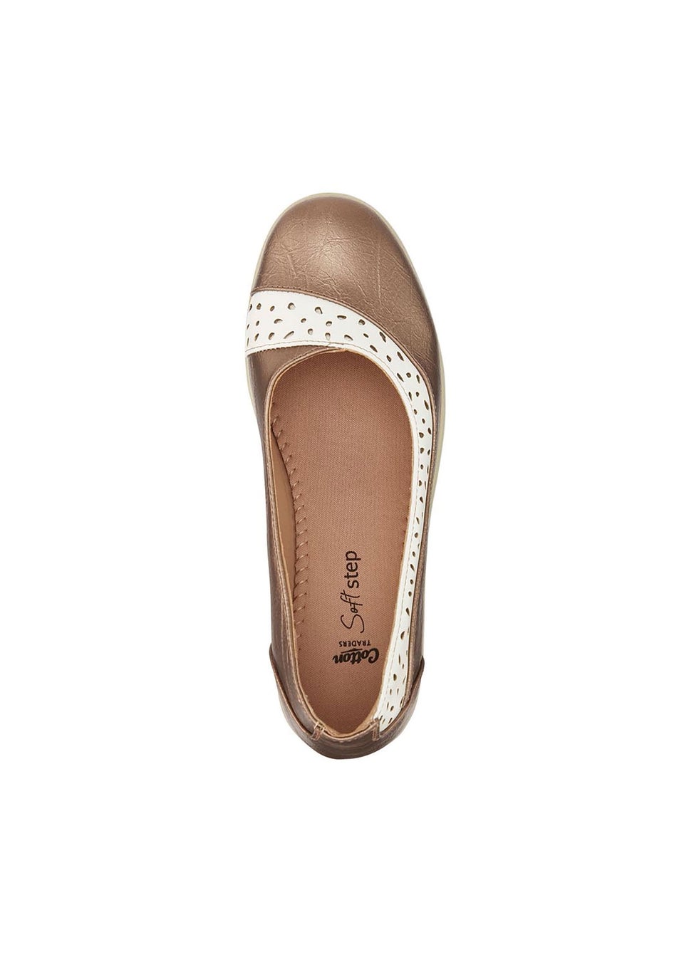Cotton Traders Gunmetal Soft Step Slip On Shoes