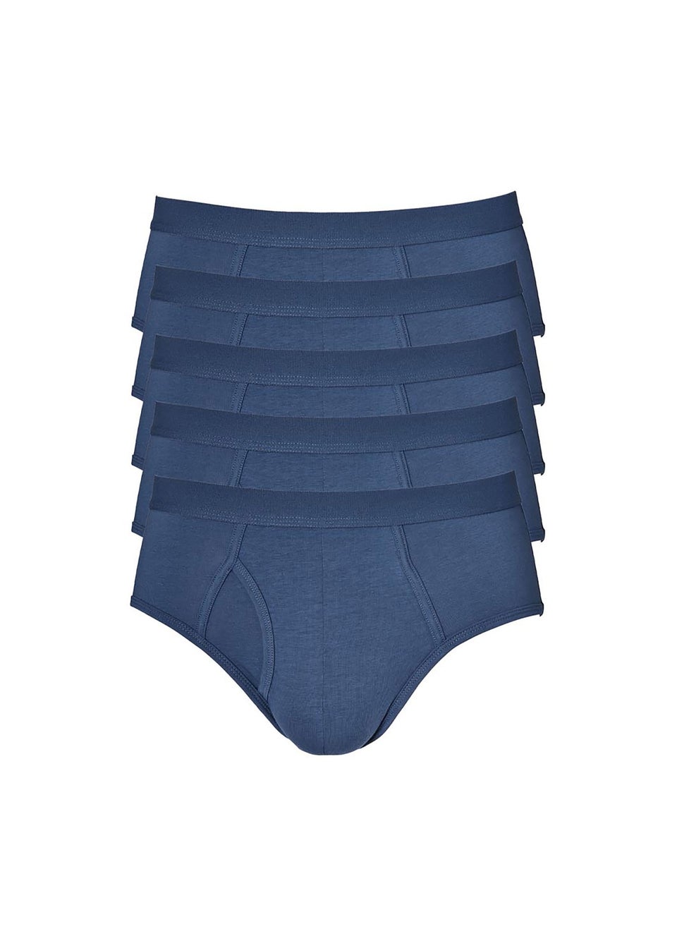 Cotton Traders Mid Blue 5 Pack Ultra Comfort Briefs
