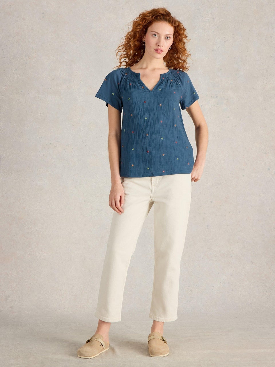 Bestickte Bluse Luella