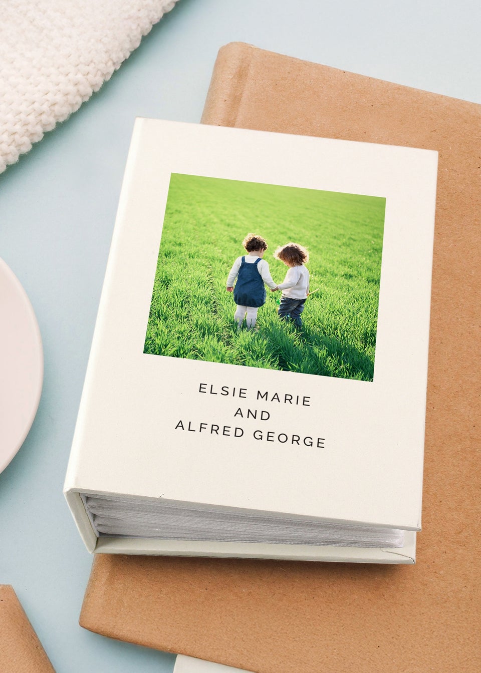 Personalised Memento Company Photo Upload 6x4 Ivory Photo Album with Sleeves