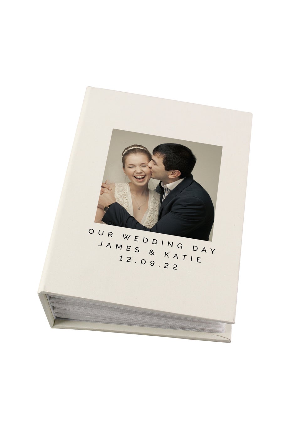 Personalised Memento Company Photo Upload 6x4 Ivory Photo Album with Sleeves