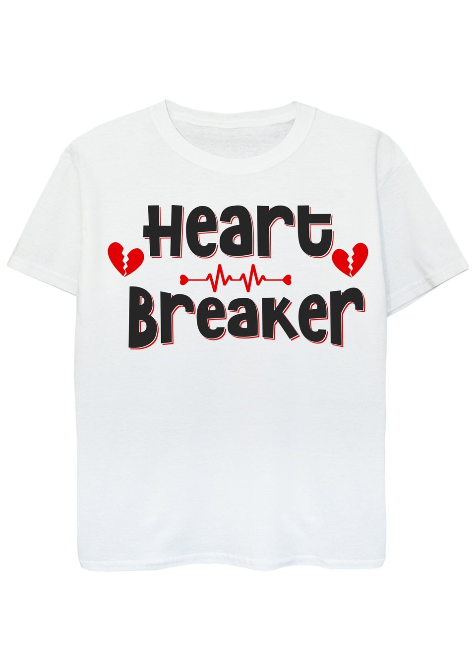 Brands In Heart Breaker Kids White T-Shirt (3-13 Years)