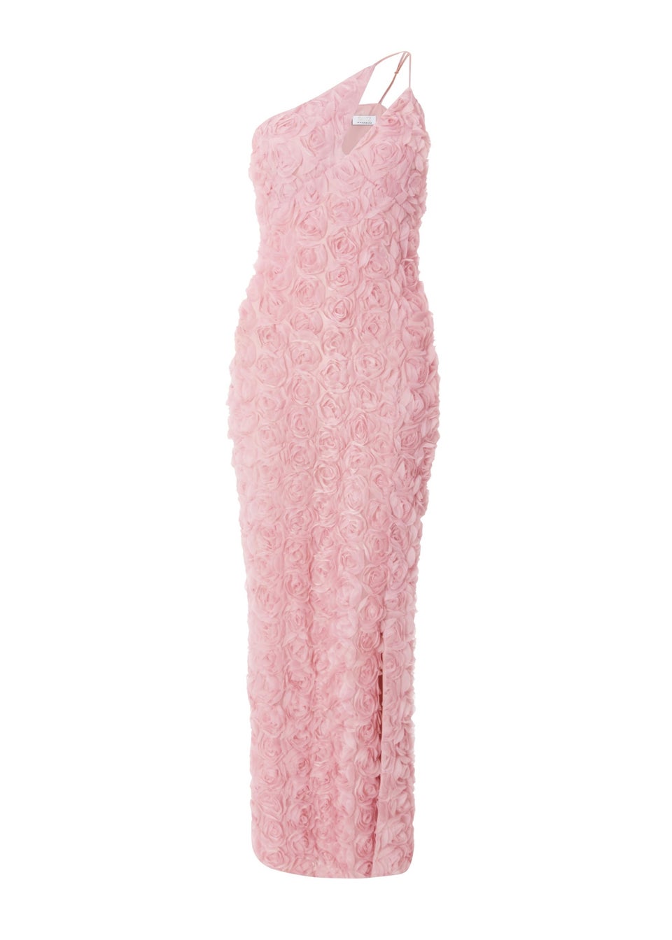 Quiz Pink One Shoulder Floral Maxi Dress