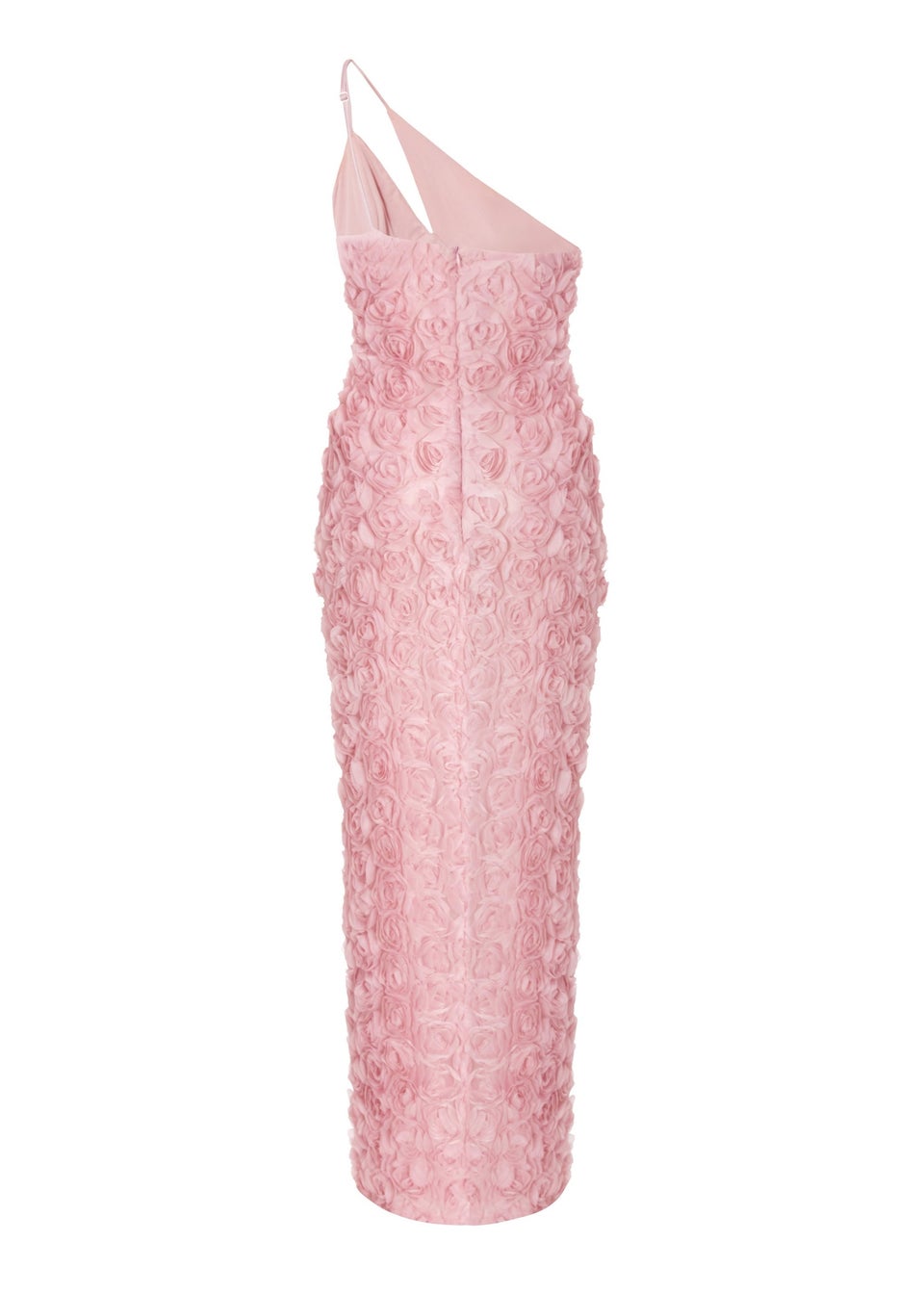 Quiz Pink One Shoulder Floral Maxi Dress