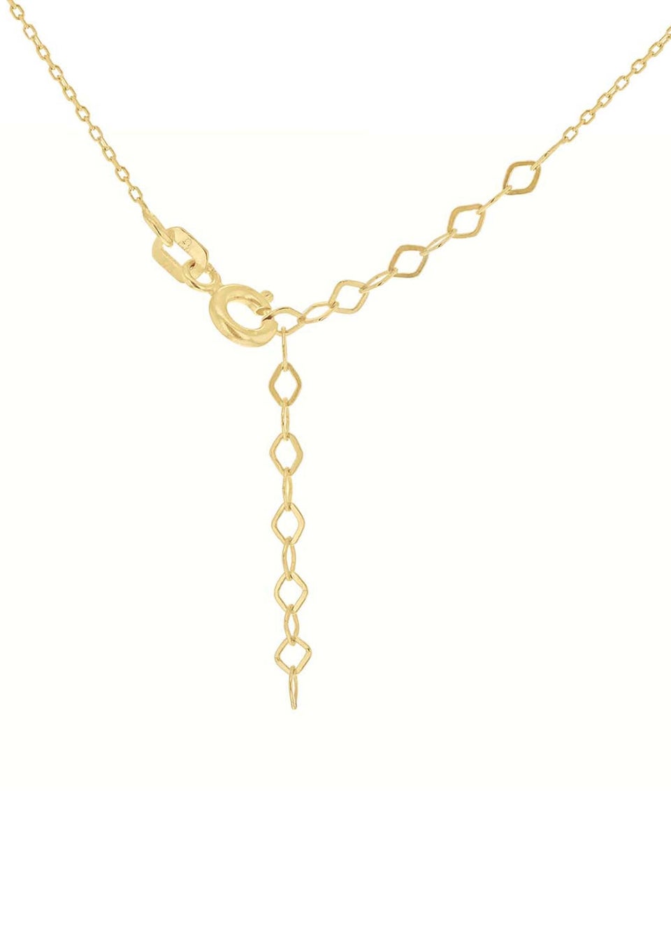 Golden Moments 9ct Yellow Gold Cutout-Heart Necklace