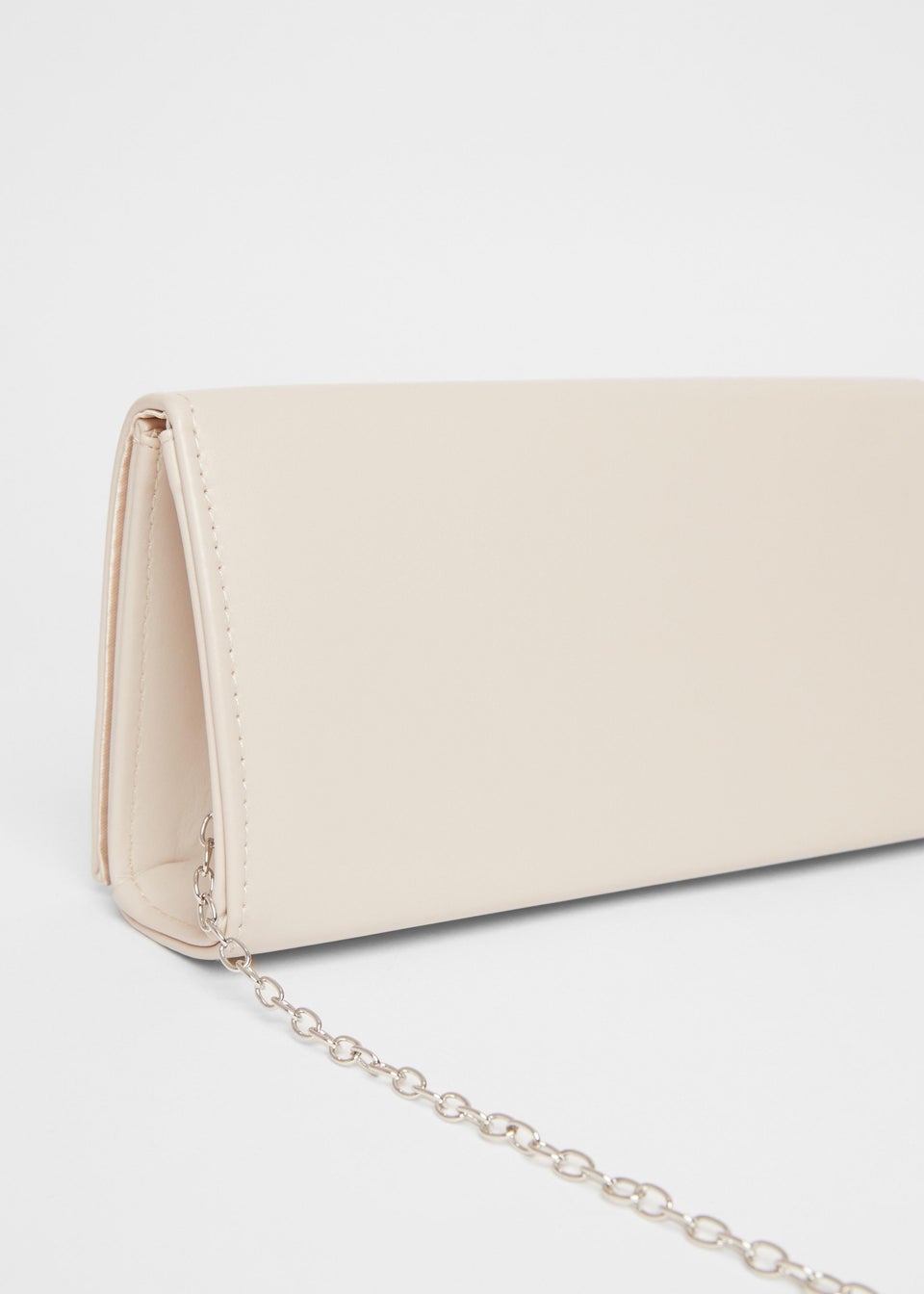 Quiz Natural Metallic Clutch Bag