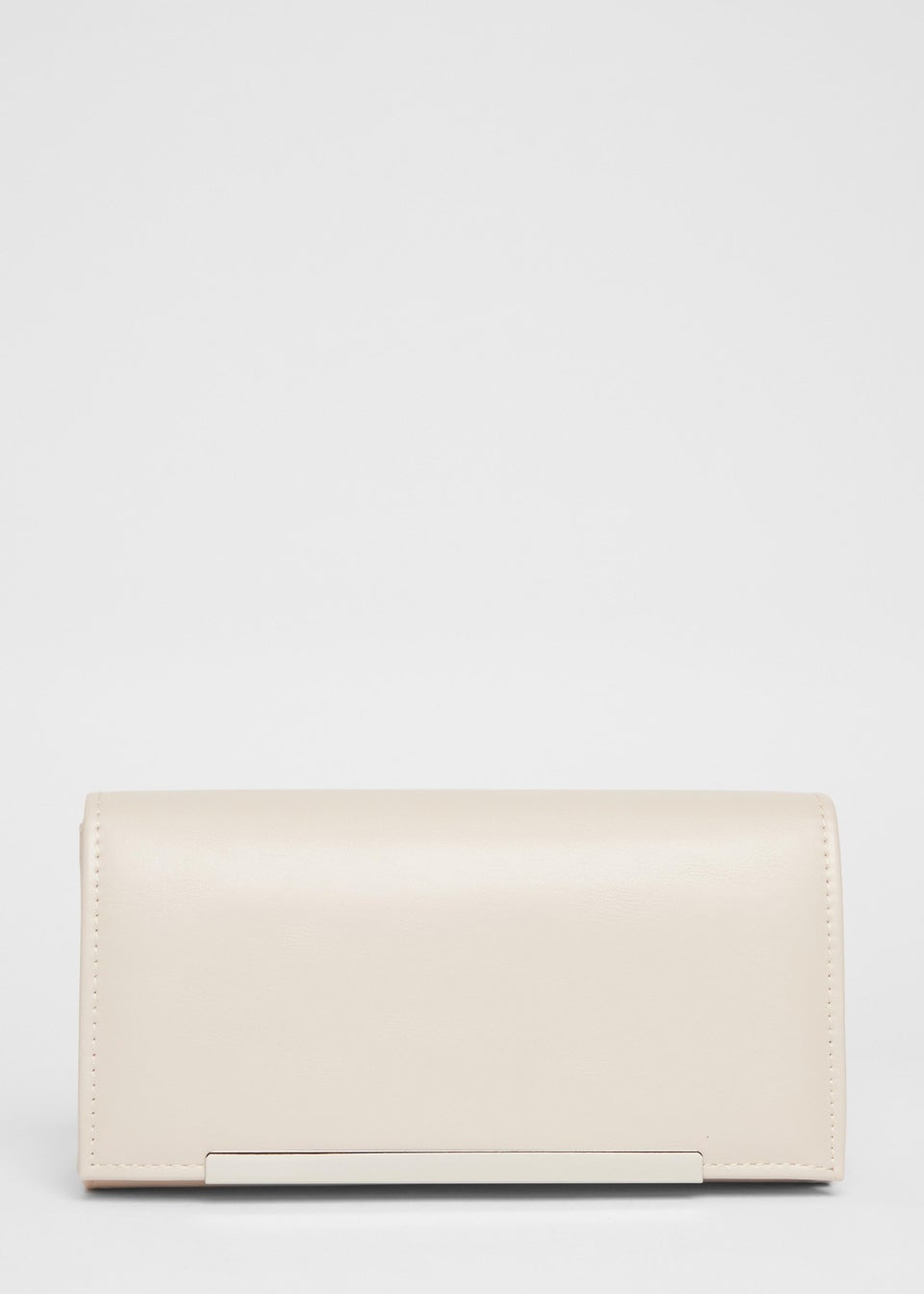 Quiz Natural Metallic Clutch Bag