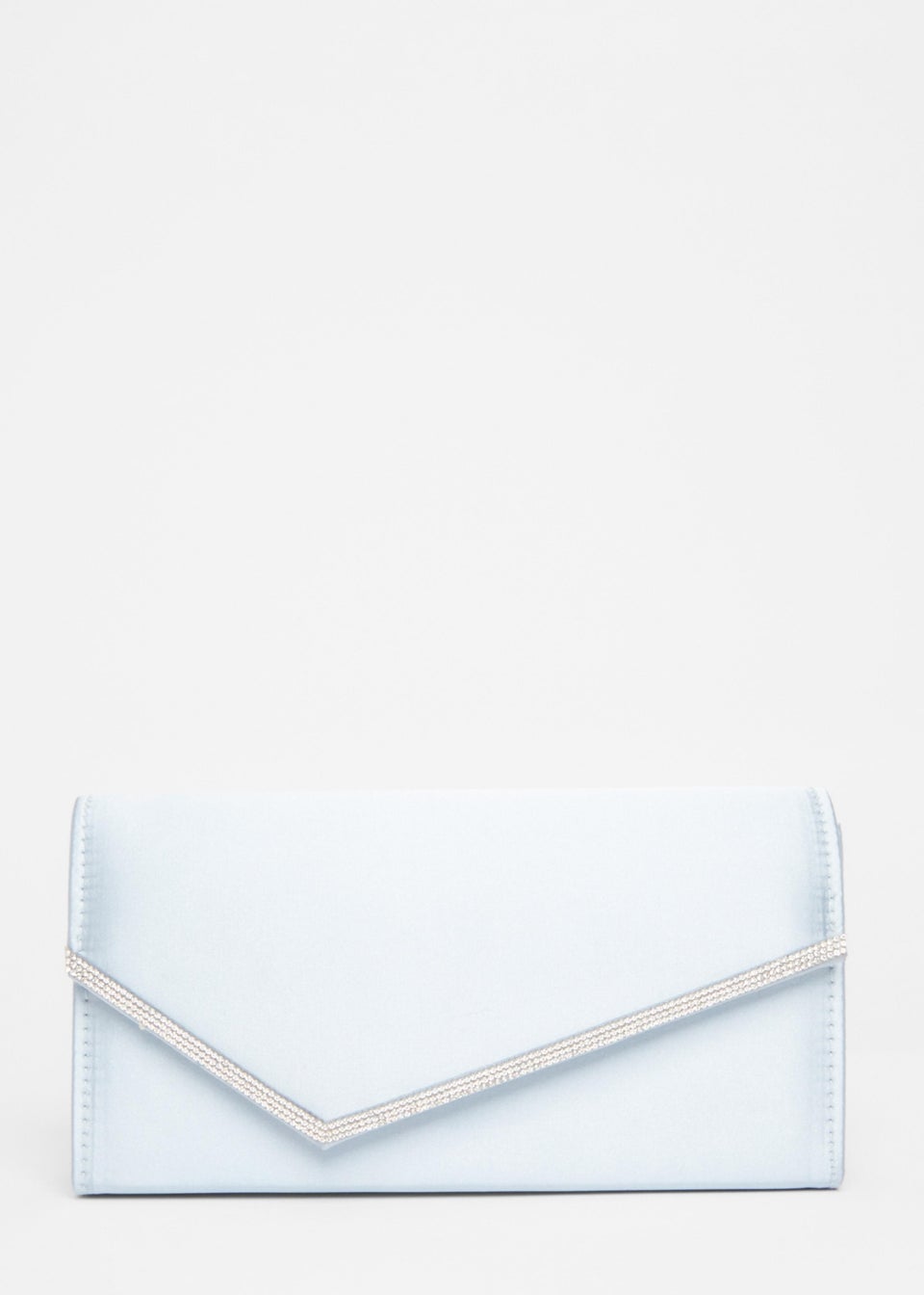 Quiz Blue Diamante Clutch