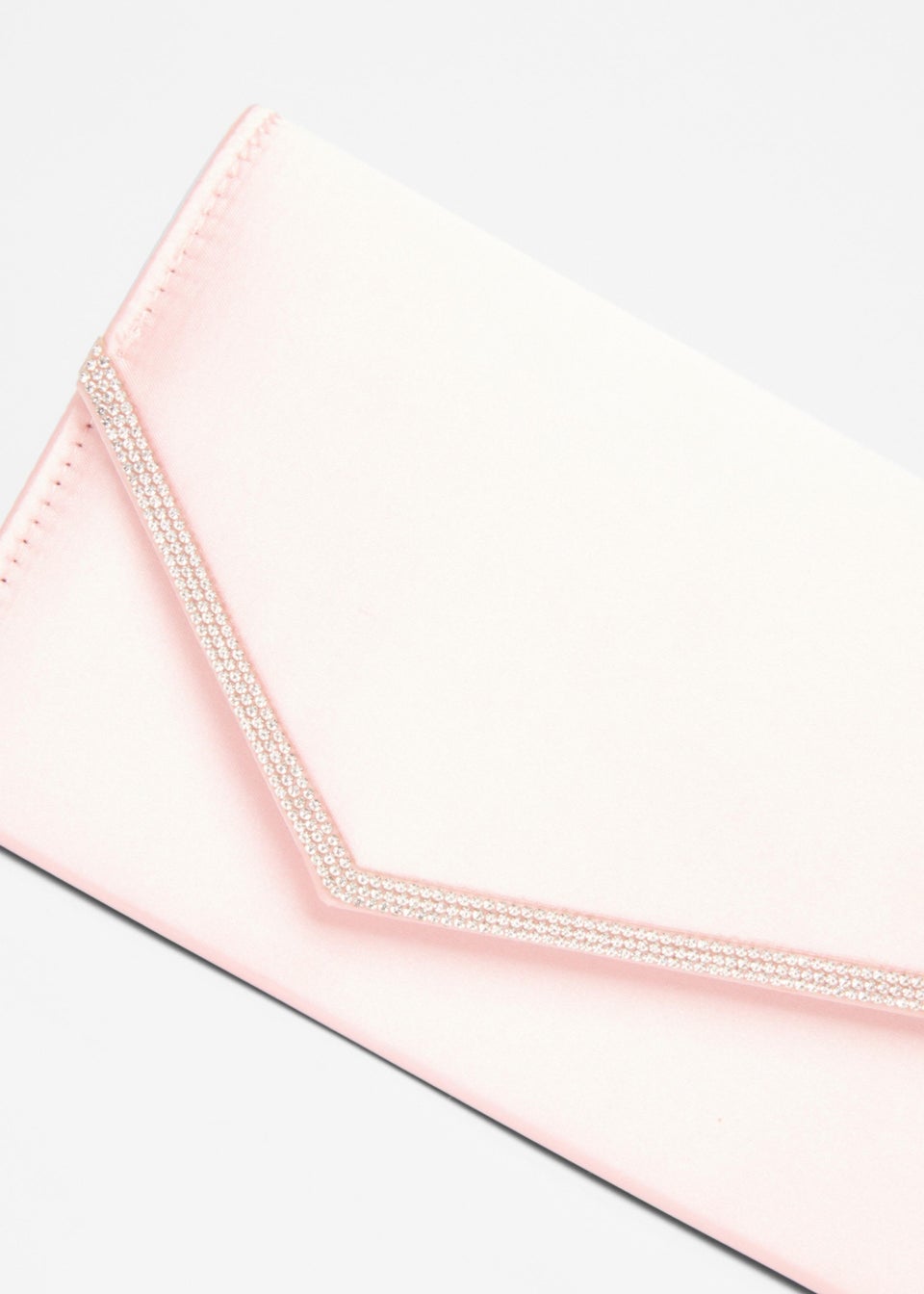 Quiz Pink Diamante Clutch