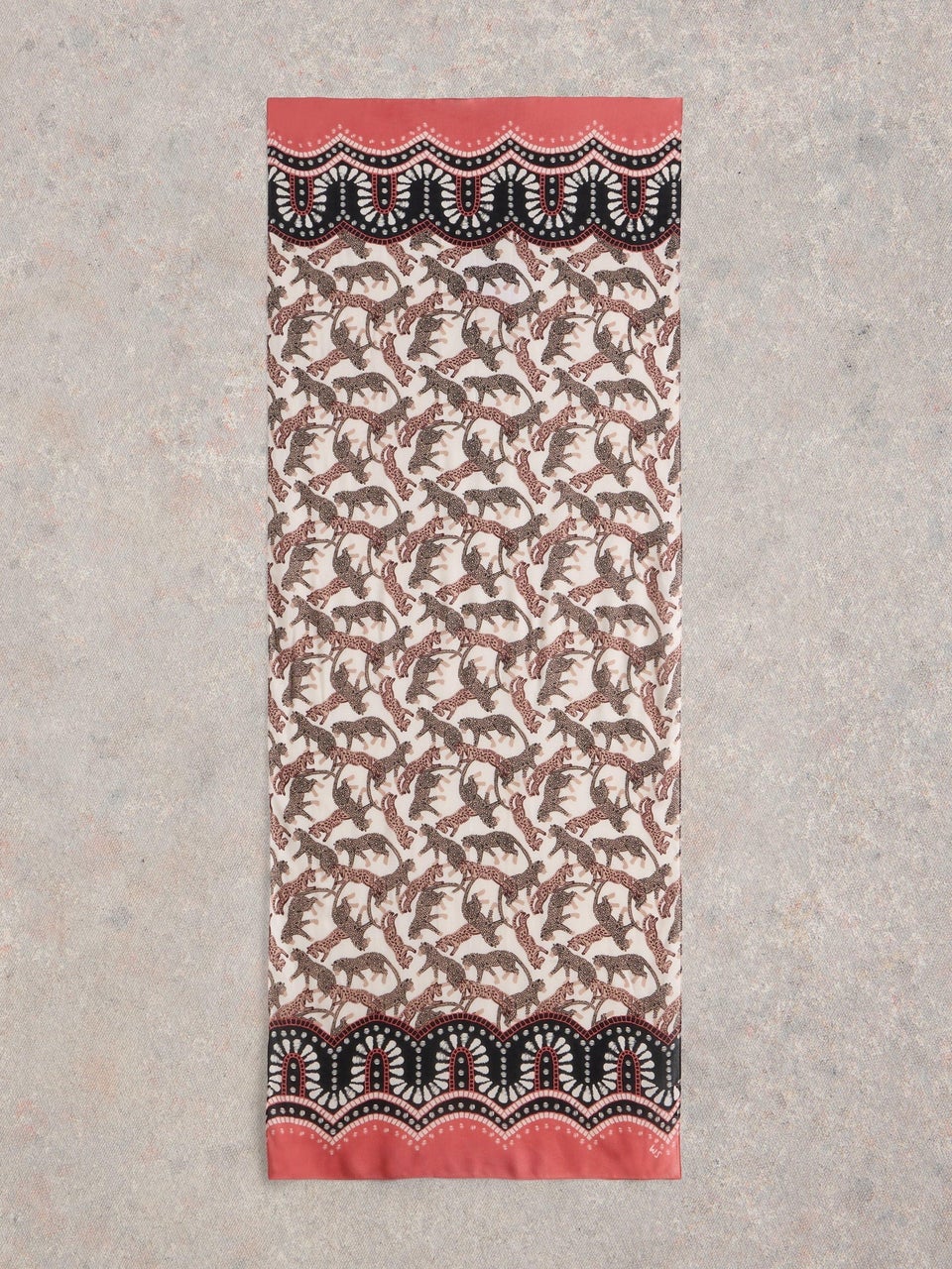 Halstuch Lucinda mit Leopardenmotiv