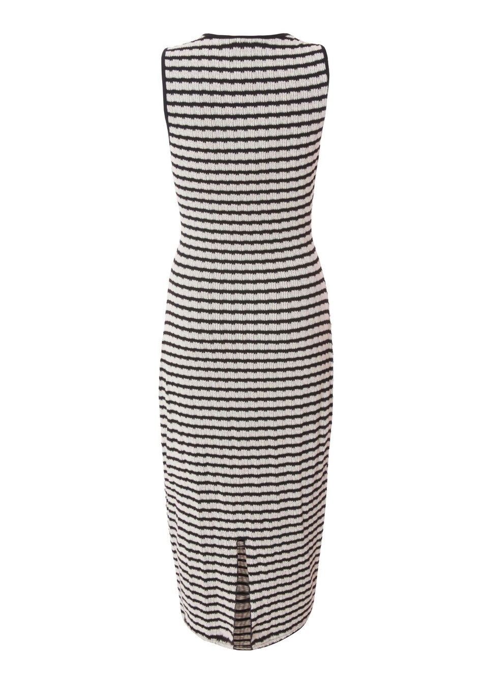 Quiz White Petite Stripe Midaxi Dress