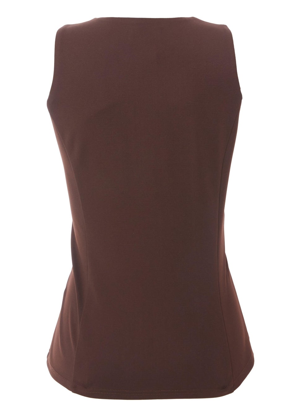 Quiz Brown Button Front Waistcoat