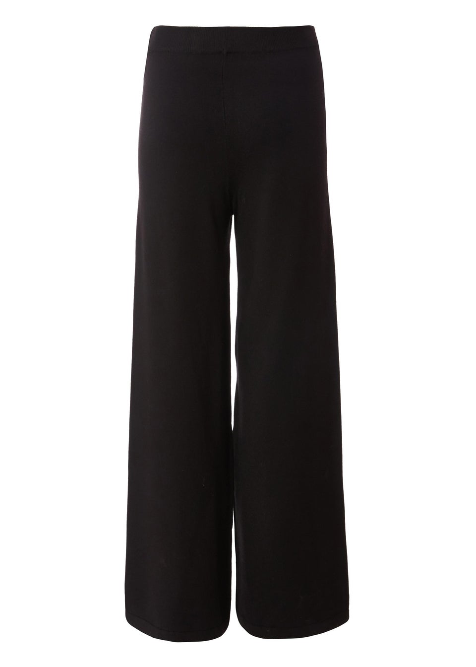 Quiz Black Knit Palazzo Trousers