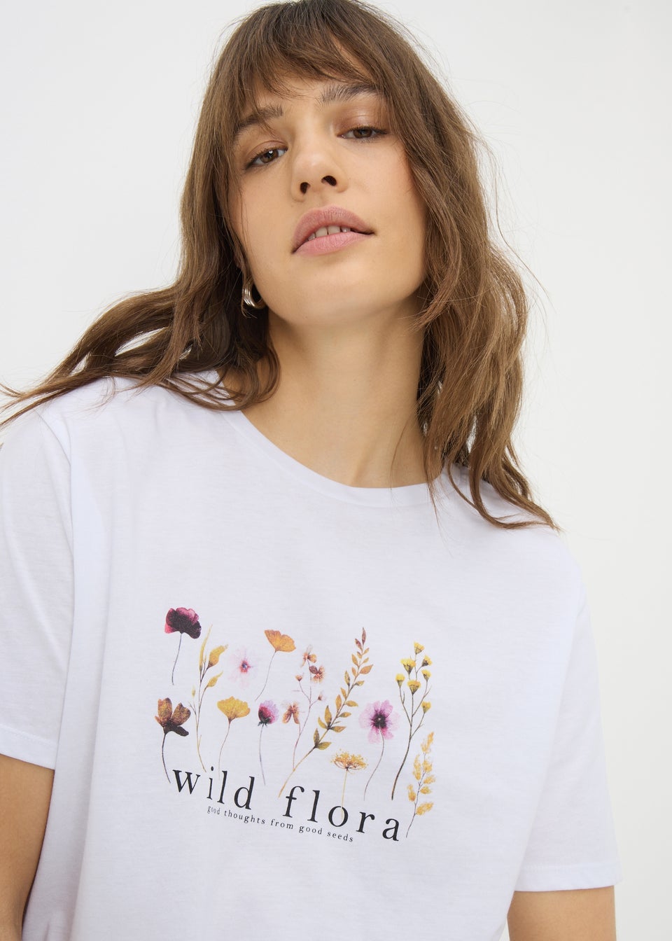 White Wild Flora T-Shirt