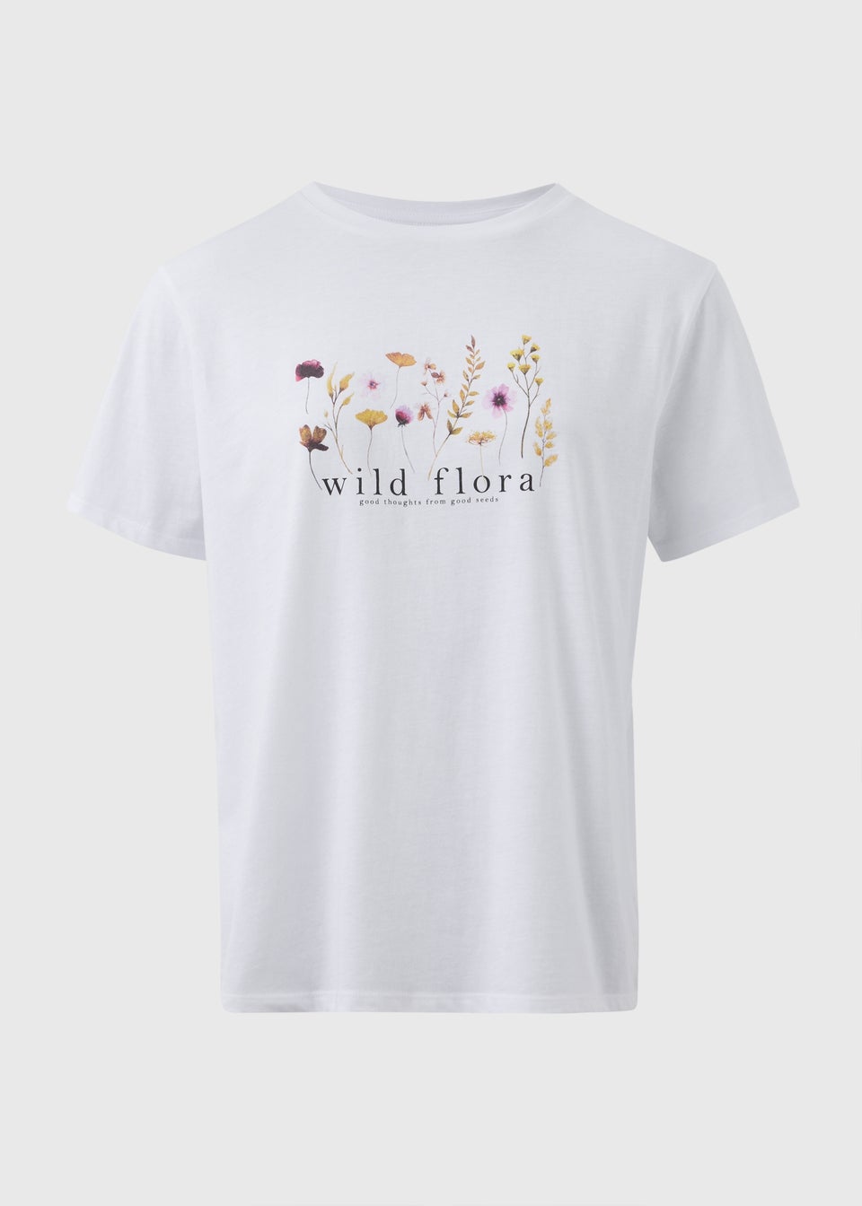 White Wild Flora T-Shirt