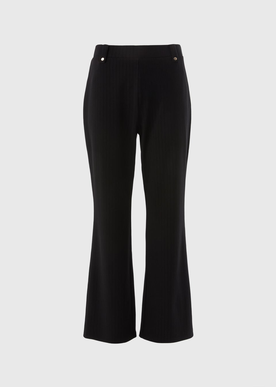 Et Vous Black Rib Long Trousers
