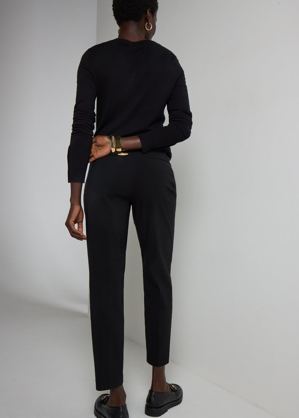 Et Vous Black Bengaline Petite Trousers