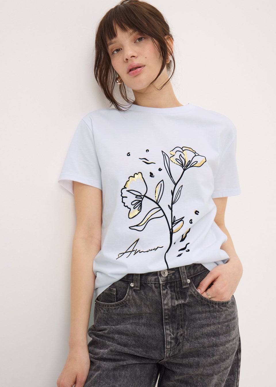 White Flower Amour T-Shirt