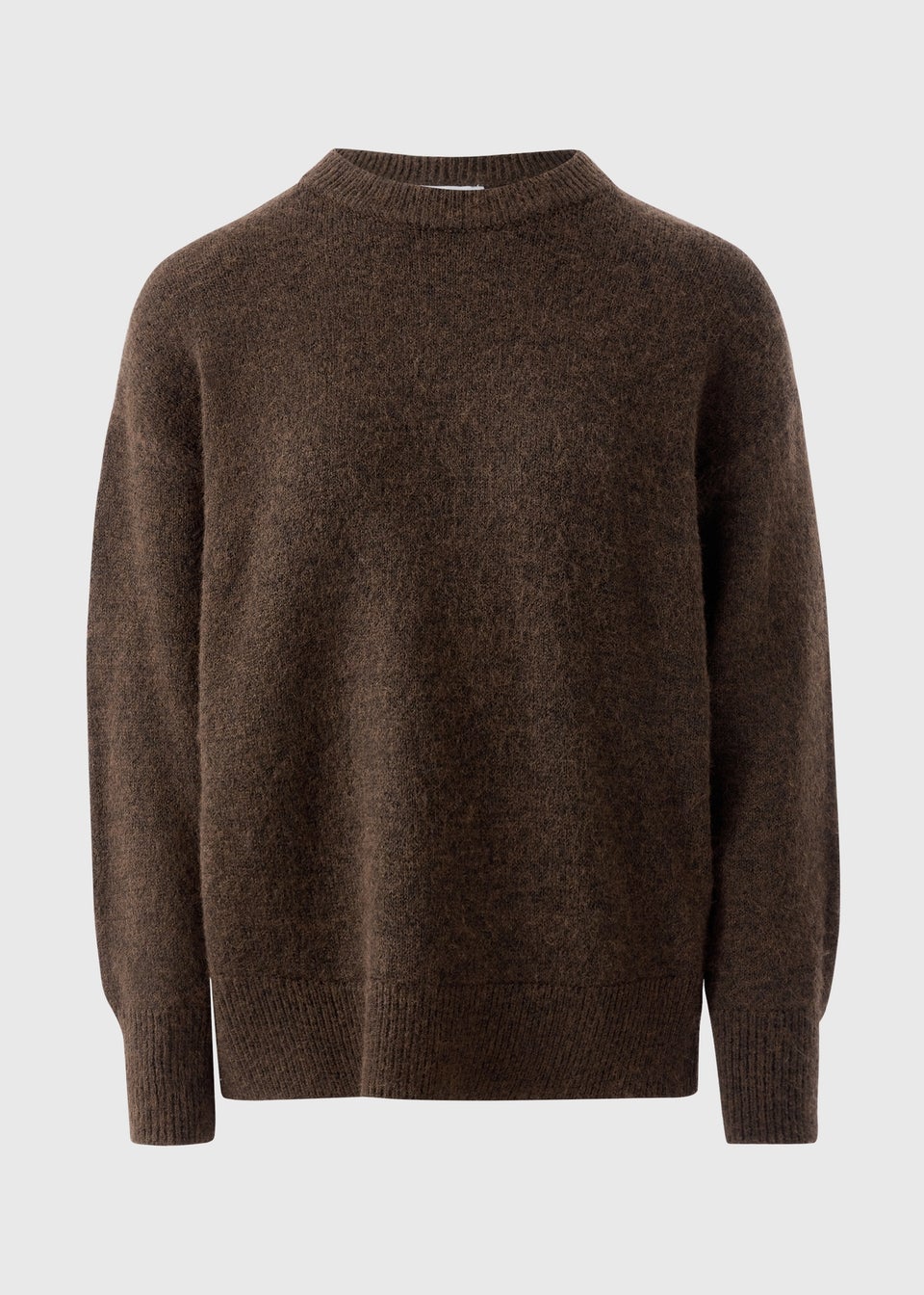 Chocolate Brown Oversized Fluffy Knit Jumper