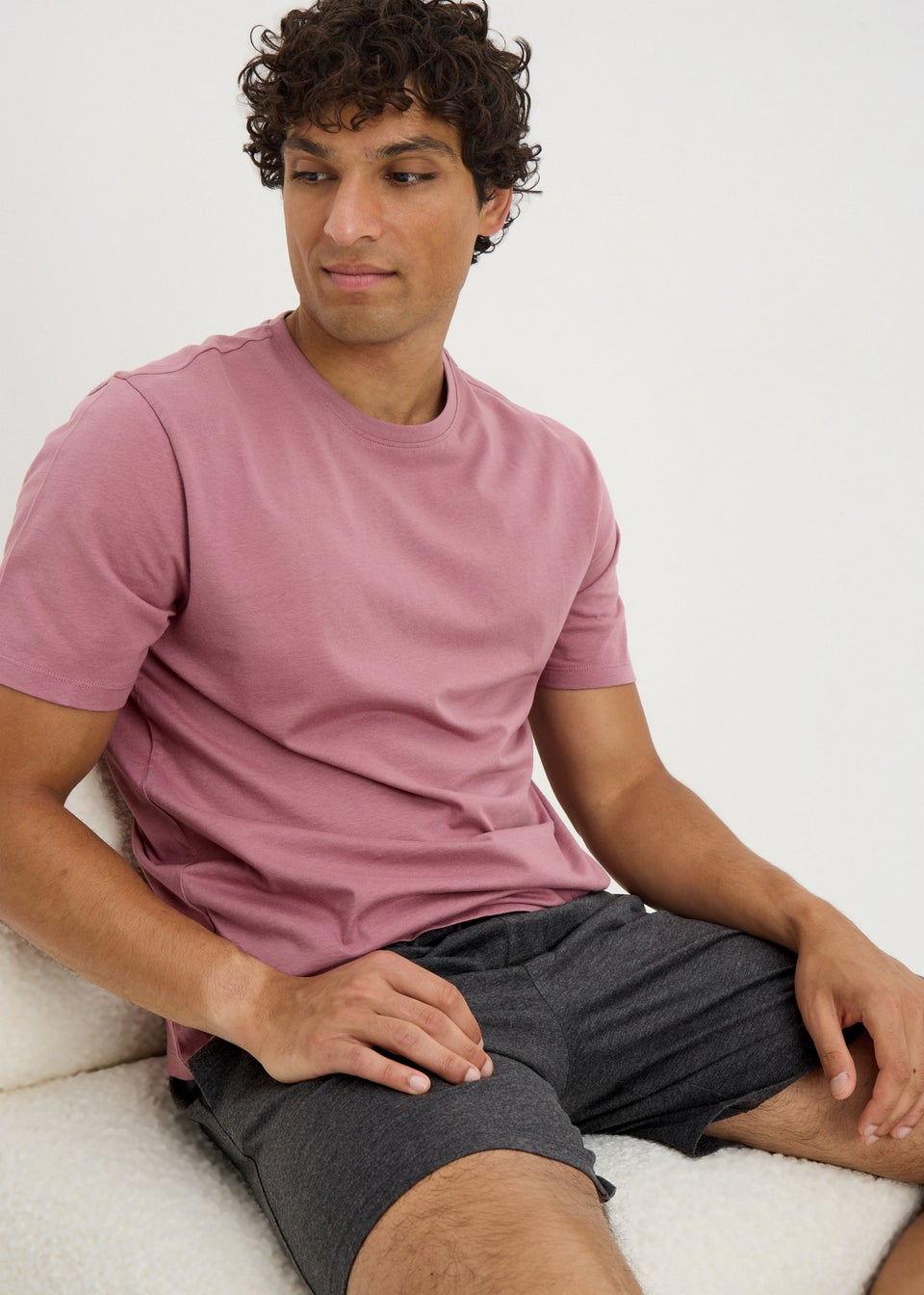Purple Basic Short Pyjama Set