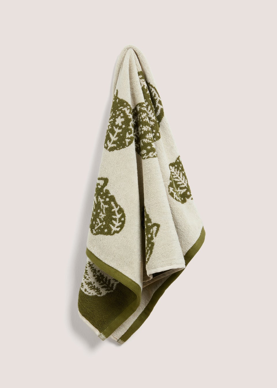 Green Pumpkin Hand Towel