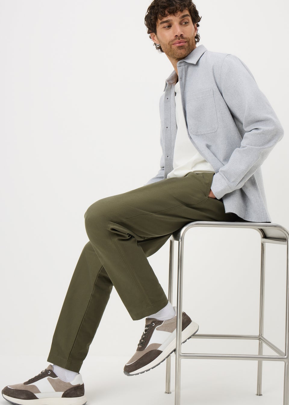 Khaki Canvas Chinos