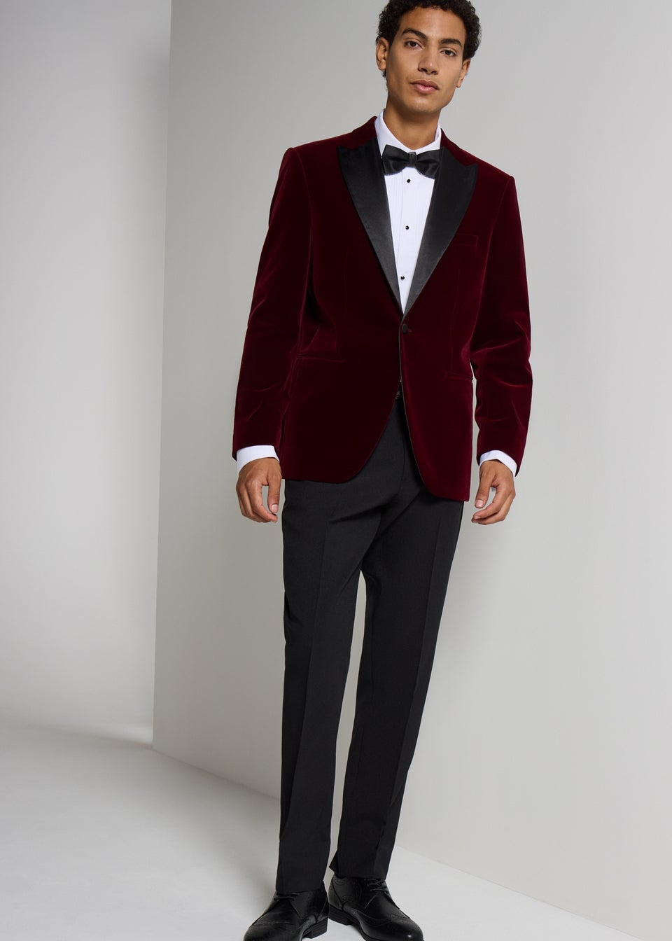 Taylor & Wright Burgundy Velvet Blazer