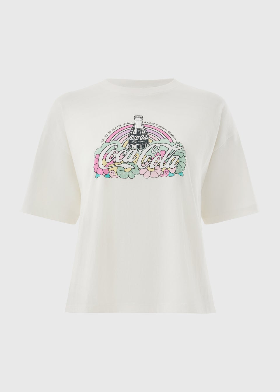 White Coca Cola Boxy T-Shirt