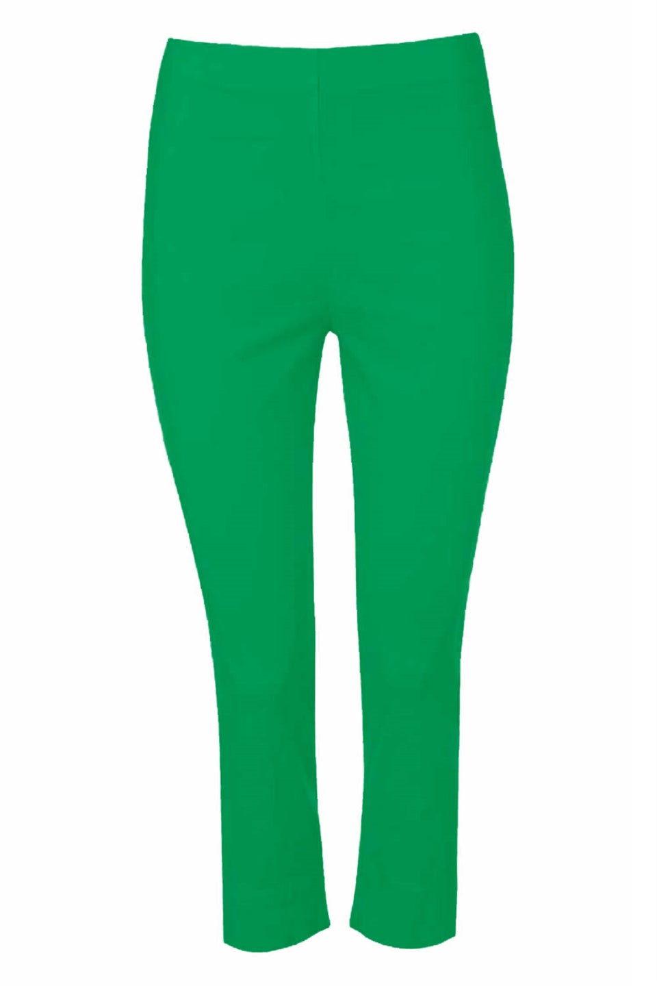 Roman Green Cropped Stretch Trouser Capri Summer Leggings 3/4 Pedal Pushers