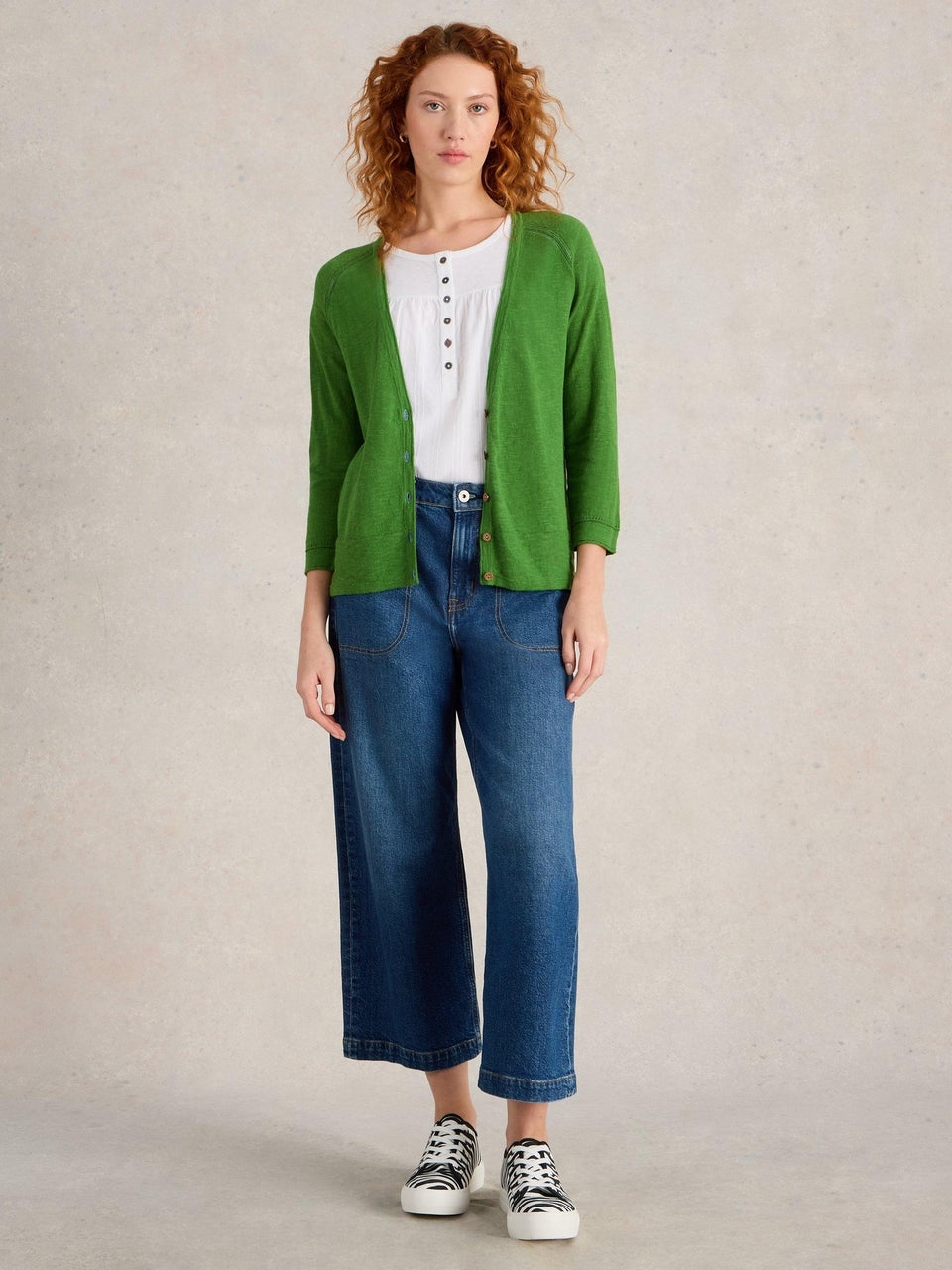 Strickjacke Naria aus Leinenmischung
