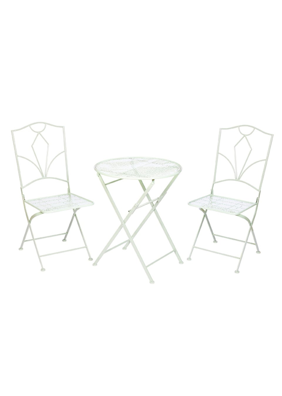 Premier Decorations Sage Green 2 Seater Metal Bistro Set