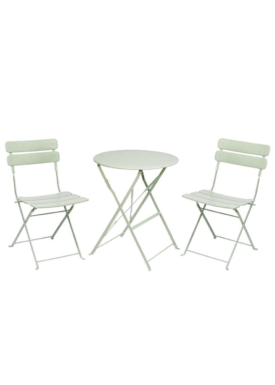 Premier Decorations Sage Green Reims 2 Seater Metal Bistro Set