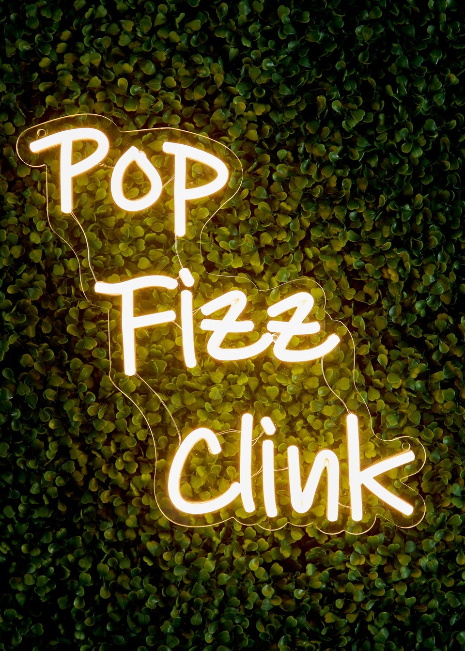 Premier Decorations LED Neon Pop Fizz Clink Wall Sign